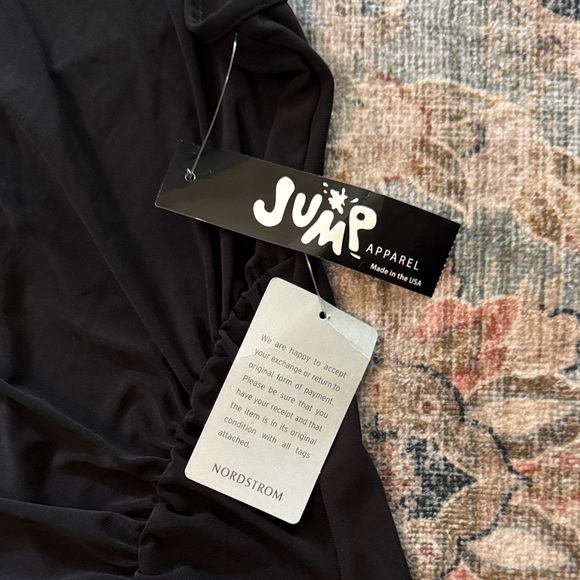 Jump Black Backless Ruched Dress - Picture 2 of 6